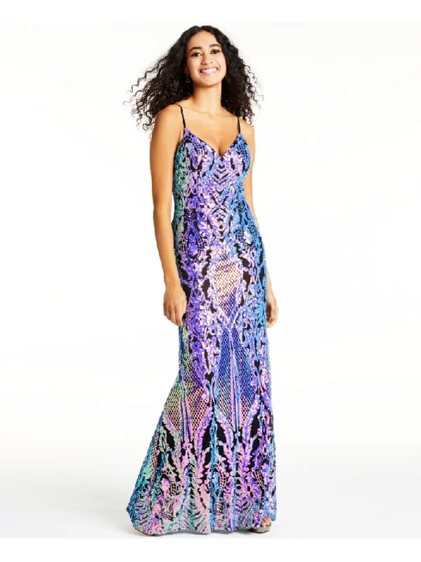 Formal Dress for Large Weddings3 - city studio multicolor sequin mermaid gown