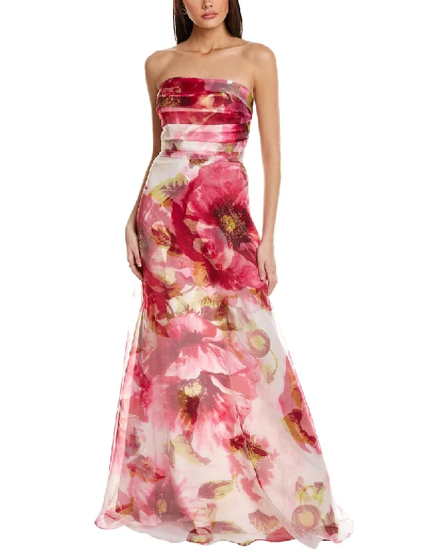 Formal Dress for Large WeddingsRene Ruiz Floral Organza Strapless A-Line Gown