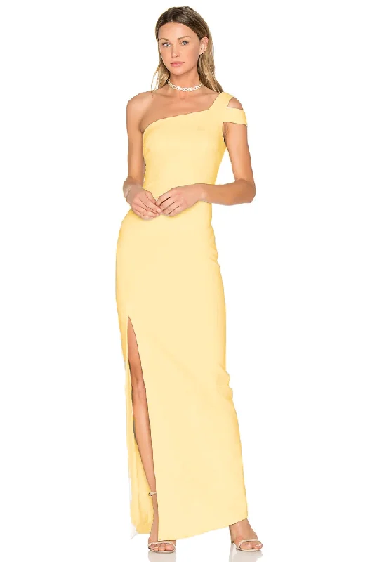 Formal Dress for Glamorous Themes6 - likely light yellow one shoulder gown