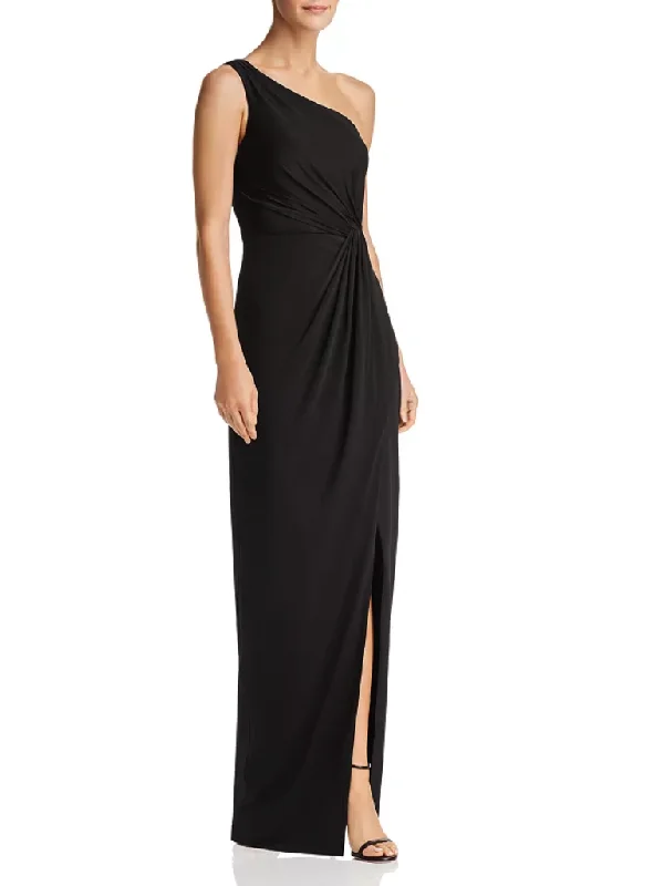 Formal Dress for Theater OpeningsS - bariano black one shoulder ruched gown