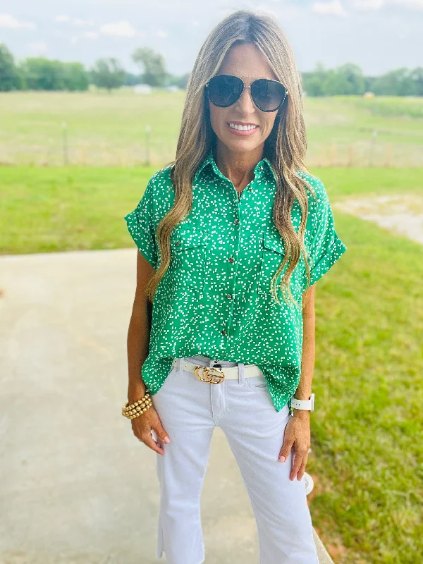 women's tops with unique designsCALLING HOME TOP- GREEN--RESTOCK  ALERT