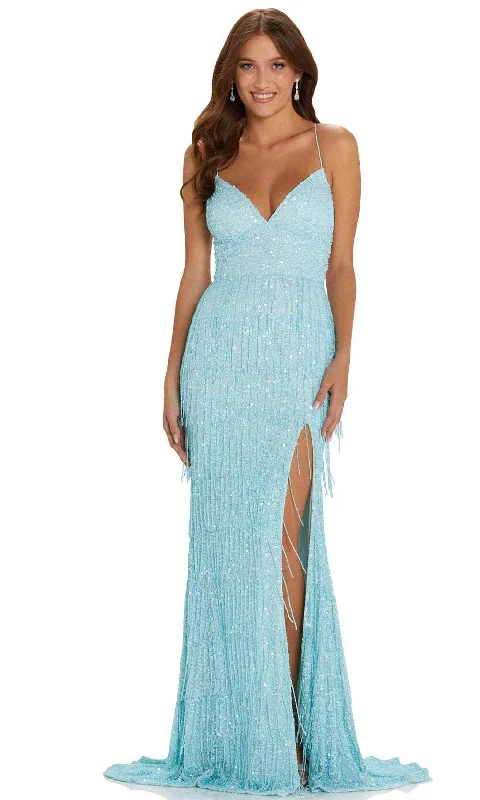 petite prom dressesAmarra 94114 - Beaded Fringed Prom Gown