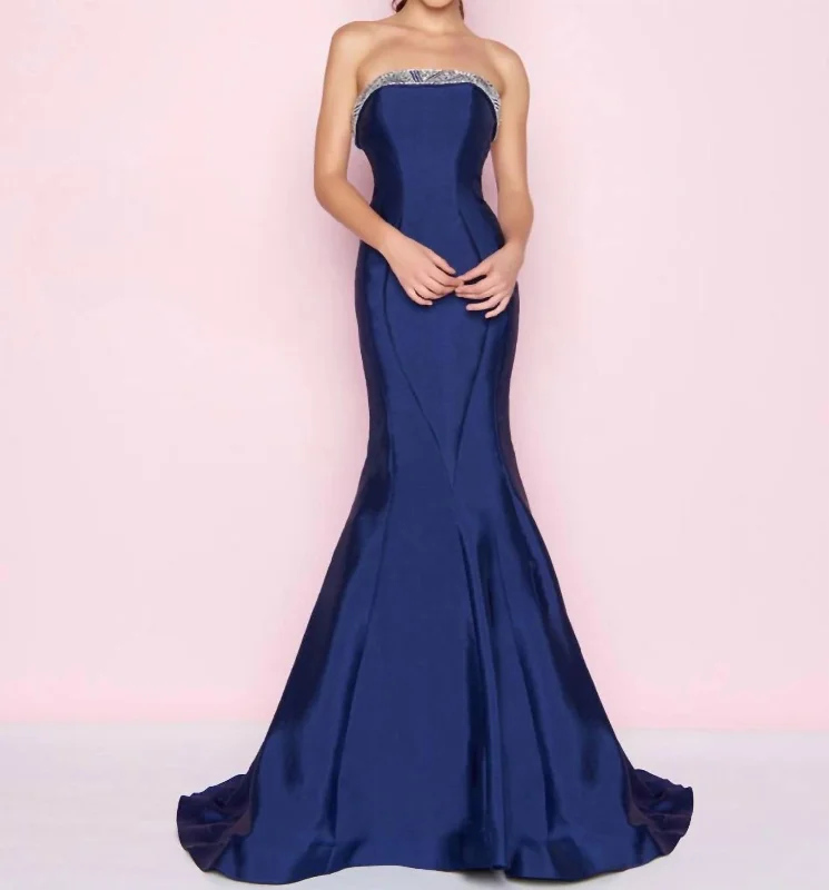 Formal Dress for Black Tie EventsMikado Gown In Midnight