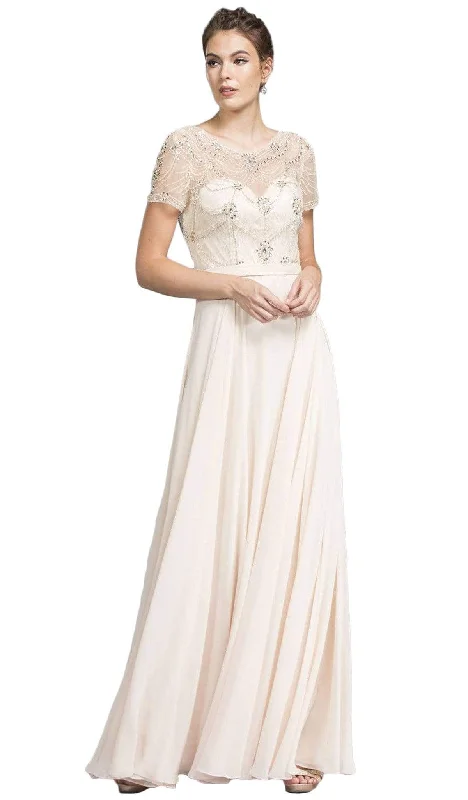 prom dress inspiration galleriesTrevi Collection - Lace Embellished Sheath Prom Dress