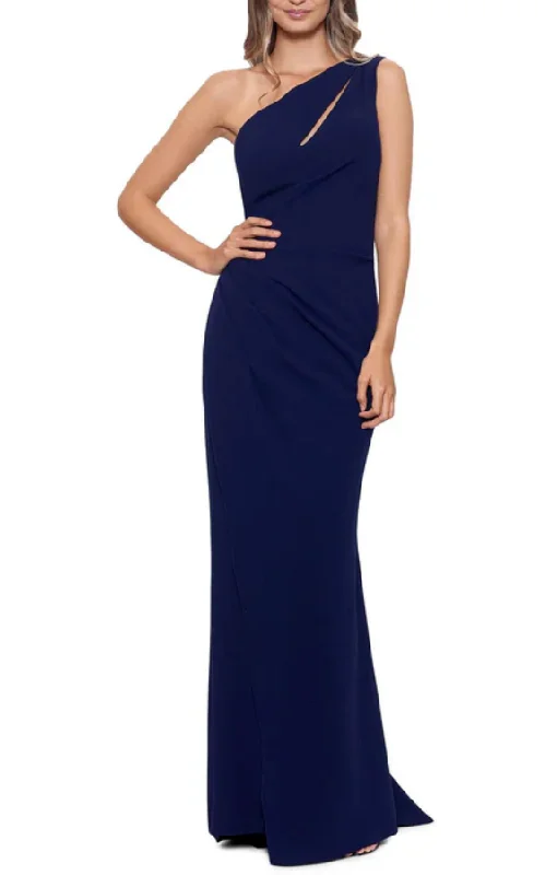 Formal Dress for Science Awards10 - betsy & adam navy one shoulder cutout gown