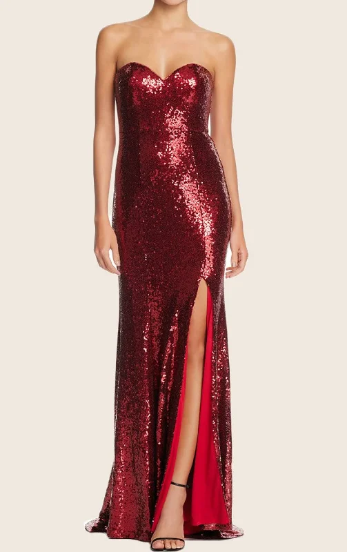 Formal Dress for Academic AwardsS - bariano red sequin fitted gown