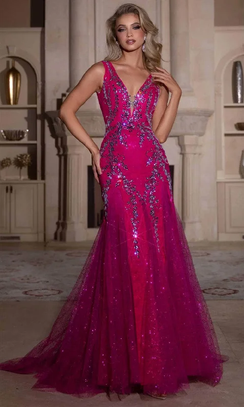 prom dress shopping tipsPortia and Scarlett PS25289 - Sash Draped Prom Dress