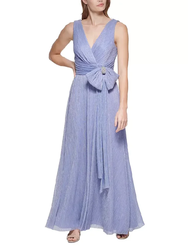 Plus Size Formal Dresses Online6p - eliza j periwinkle metallic bow gown