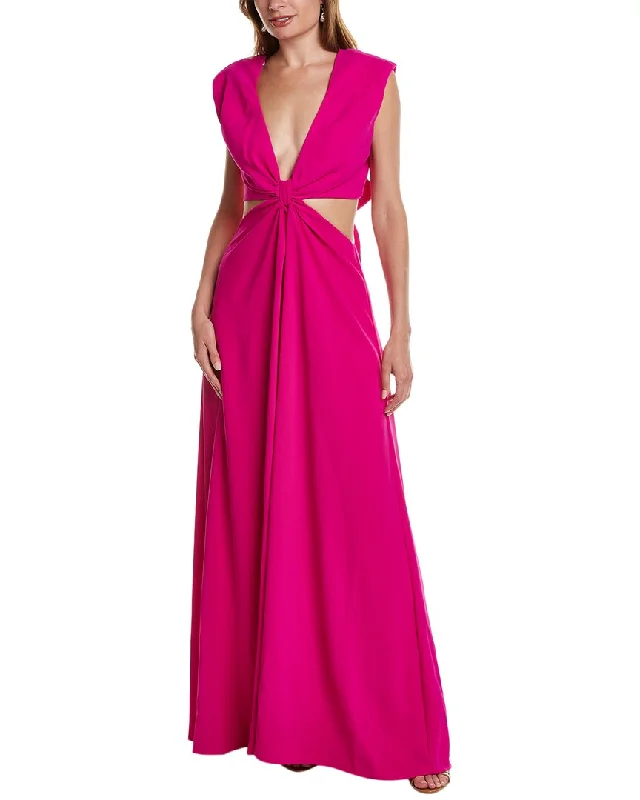 Formal Dress for Black-Tie Optional EventsML Monique Lhuillier Cutout Waist Gown