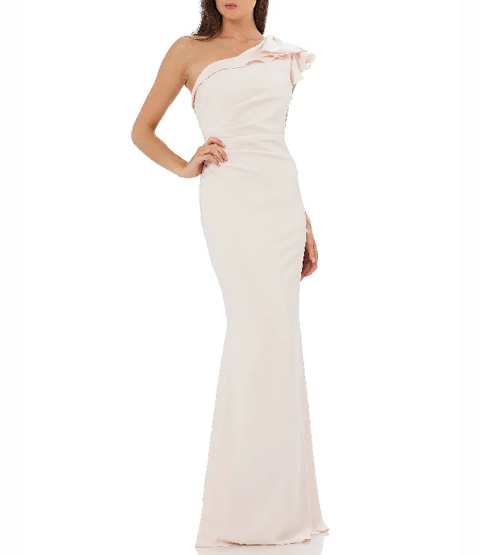 Formal Dress for Church Weddings8 - carmen marc valvo blush one shoulder gown