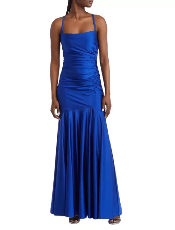 Formal Dress for Charity Balls9 - morgan & co. royal blue ruched strappy gown