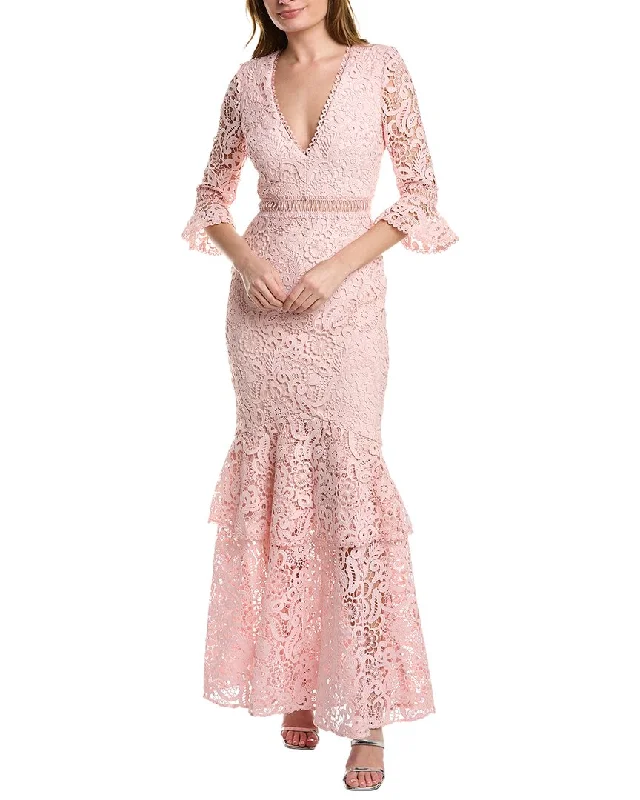 Formal Dress for Film PremieresML Monique Lhuillier Lace Gown