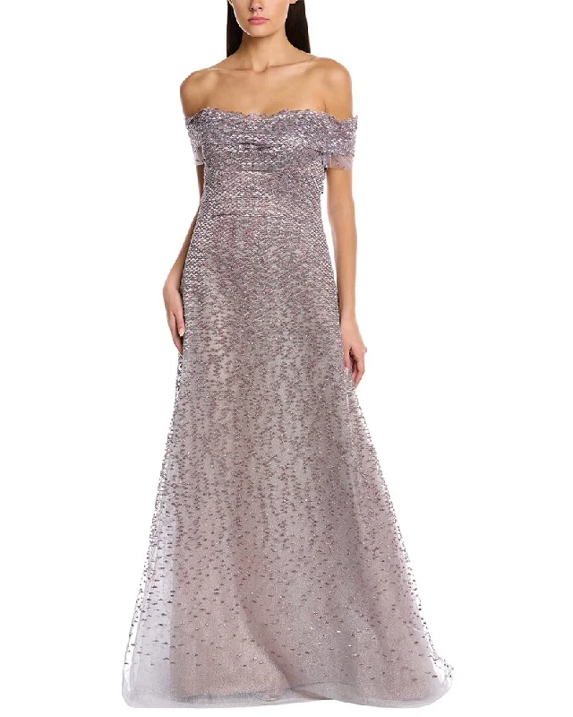 Formal Dress for Golden GlobesRene Ruiz Embroidered Gown