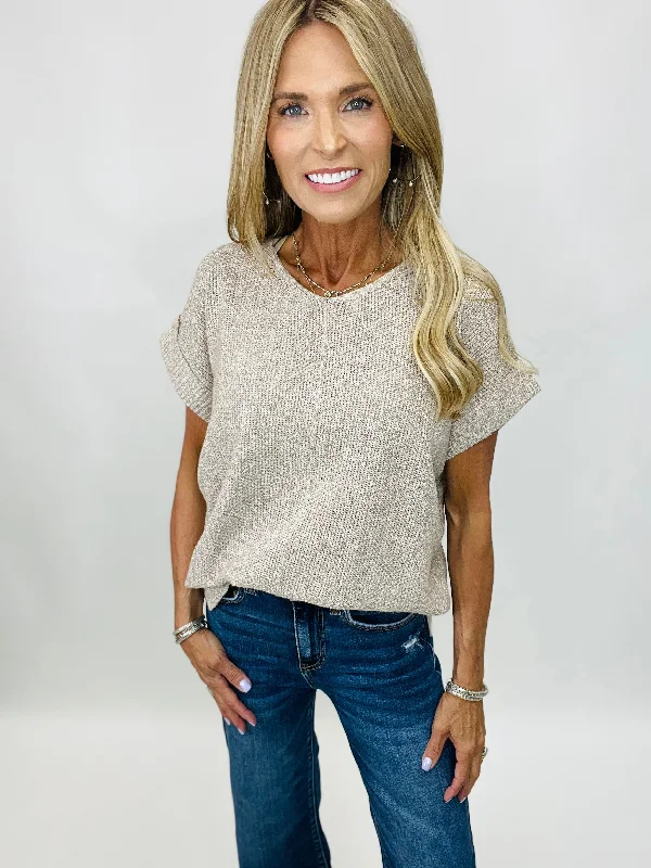 women's tops made from cottonBRING IT OUT TOP-TAUPE--RESTOCK ALERT