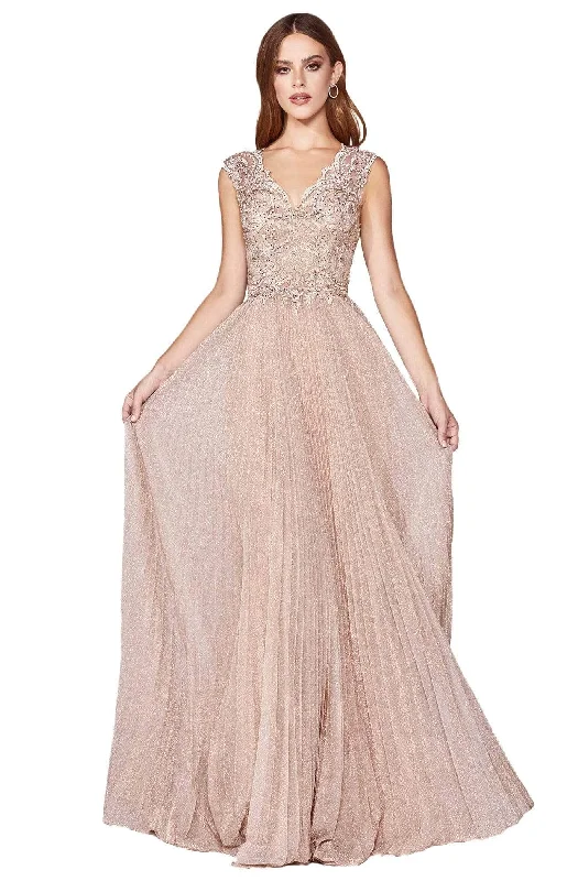 off-shoulder prom dressesCinderella Divine - V-Back Beaded Lace Prom Dress HT011