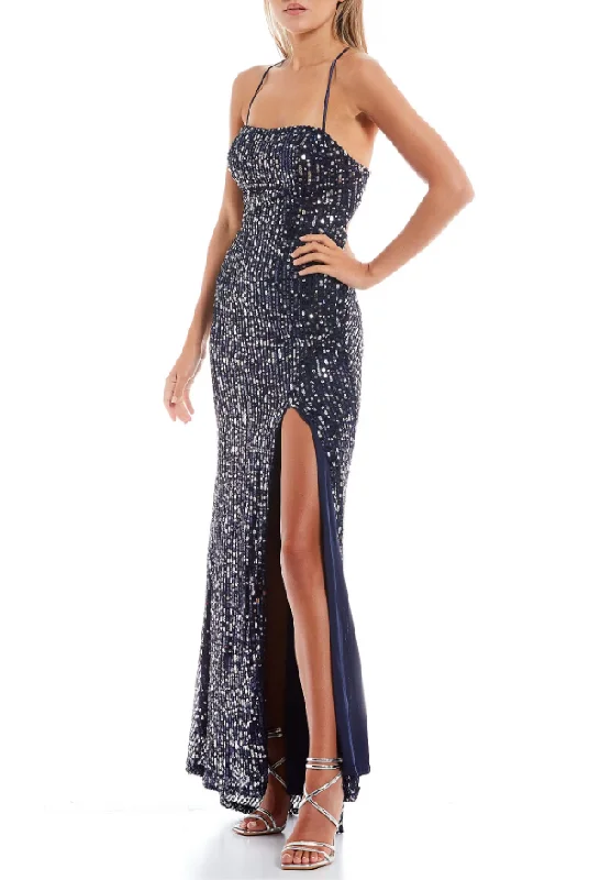 Formal Dress for Theater Openings11 - dear moon navy sequin gown