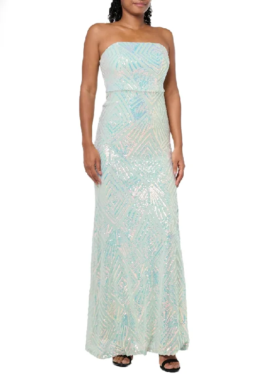 Formal Dress for International Events9 - speechless sage green strapless iridescent sequin gown