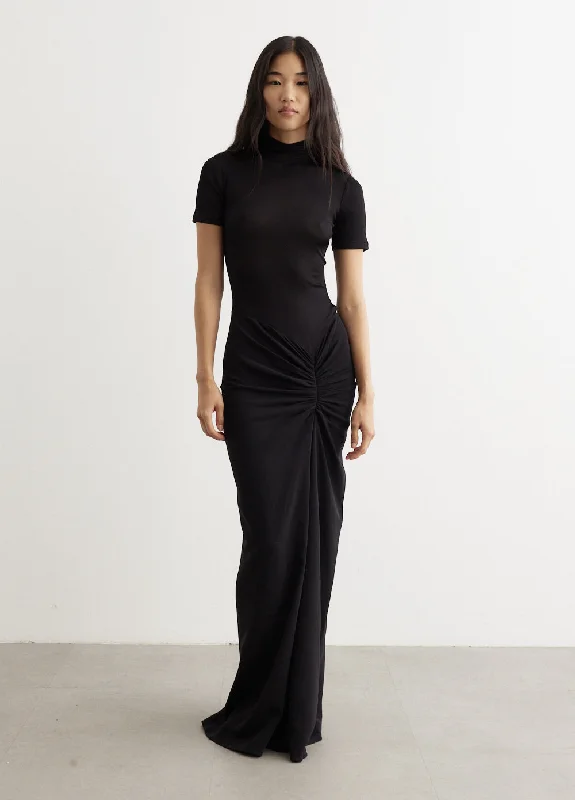 Formal Dress for Cocktail PartiesFusion Ruched T-Shirt Gown