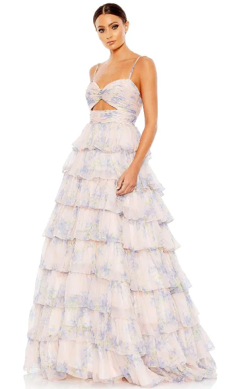 prom dress inspiration galleriesMac Duggal 67966 - Floral Print A-Line Prom Dress