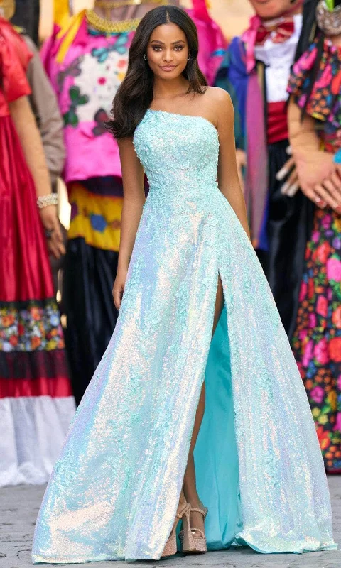 prom dresses with pocketsSherri Hill 55342 - One Sleeve A-Line Prom Gown