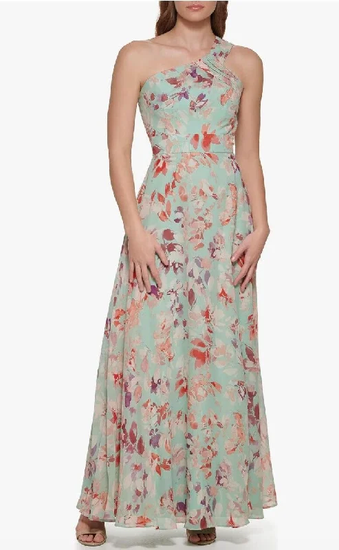 Formal Dress for Business Events4 - eliza j green floral one shoulder gown