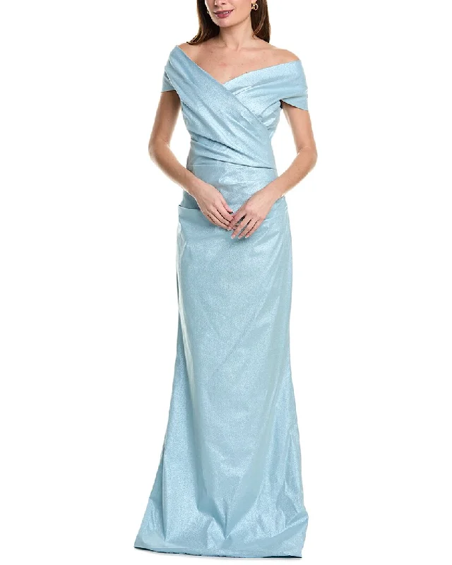 Formal Dress for Large WeddingsTeri Jon by Rickie Freeman Off-The-Shoulder Taffeta Gown