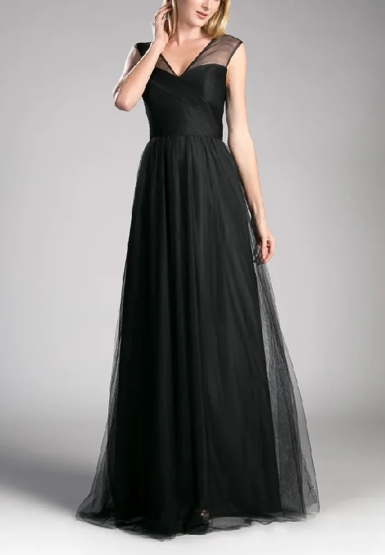 Formal Dress for Talent Shows6 - la divine black pleated bodice tulle gown