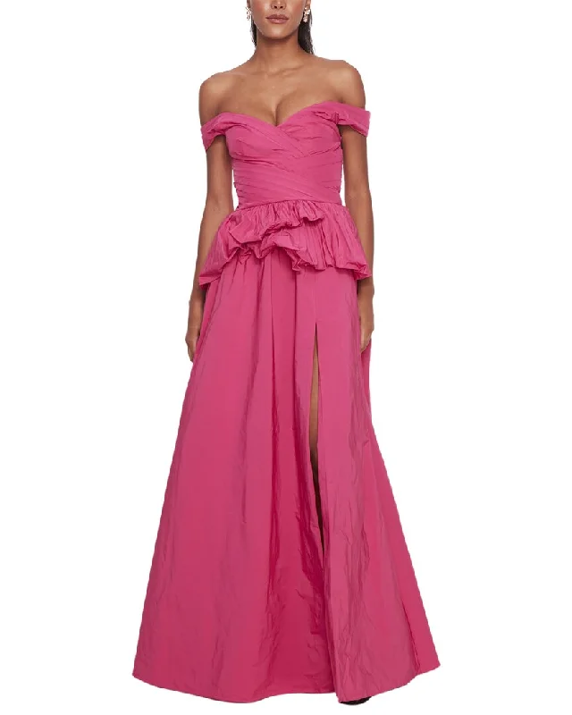 Formal Dress for Charity BallsMarchesa Notte Off-Shoulder Taffeta Ballgown