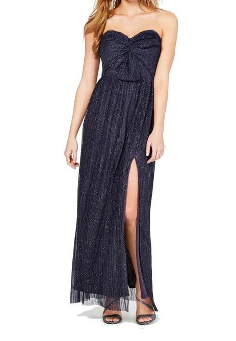 Formal Dress for Sustainable Fashion1 - bcx navy glitter twist gown