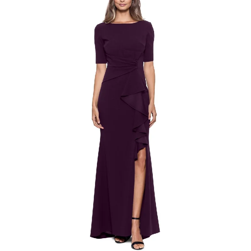 Formal Dress for Civil Ceremonies6 - betsy & adam purple cascading ruffle gown