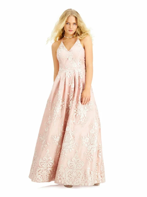 Formal Dress for Business Events9 - bcx blush gown with lace overlay