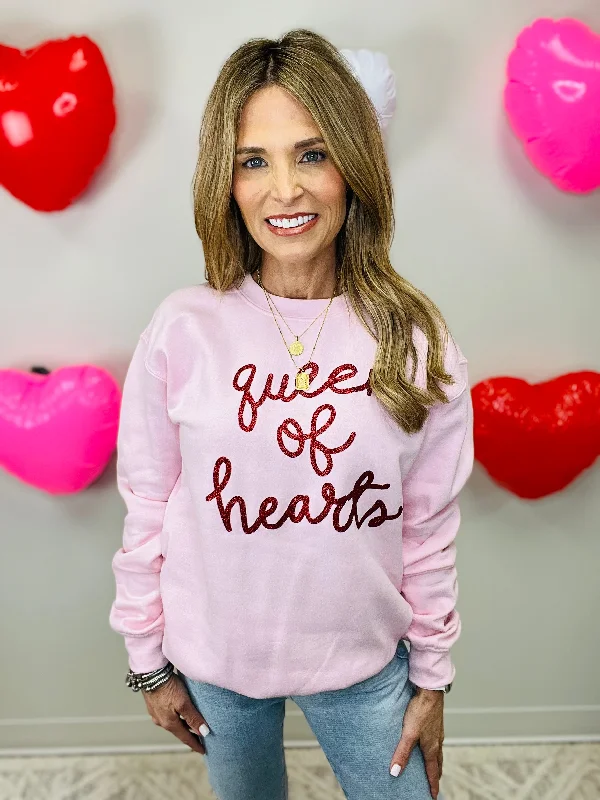 women's tops for those who want to stay updated with the latest fashion trendsQUEEN OF HEARTS SWEATSHIRT