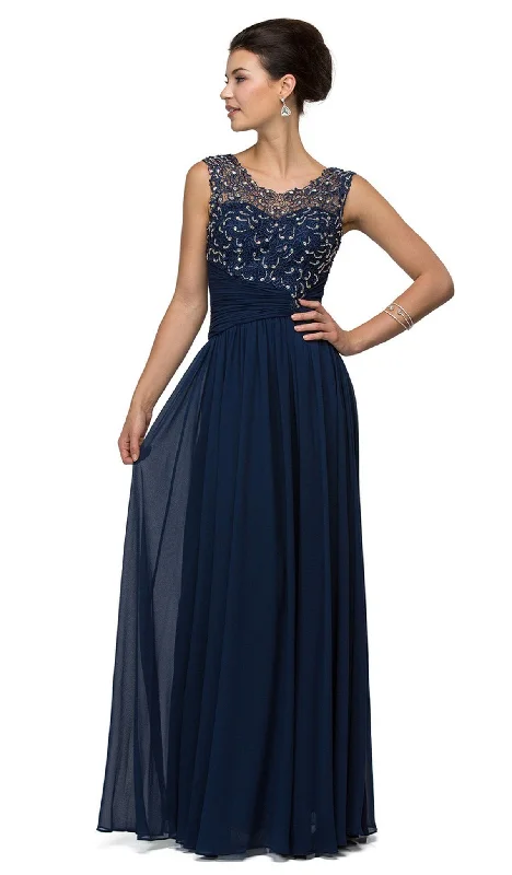 sweetheart neckline prom dressesDancing Queen - Asymmetrically Ruched Illusion A-Line Prom Dress 8816 - 1 pc Navy In Size S Available