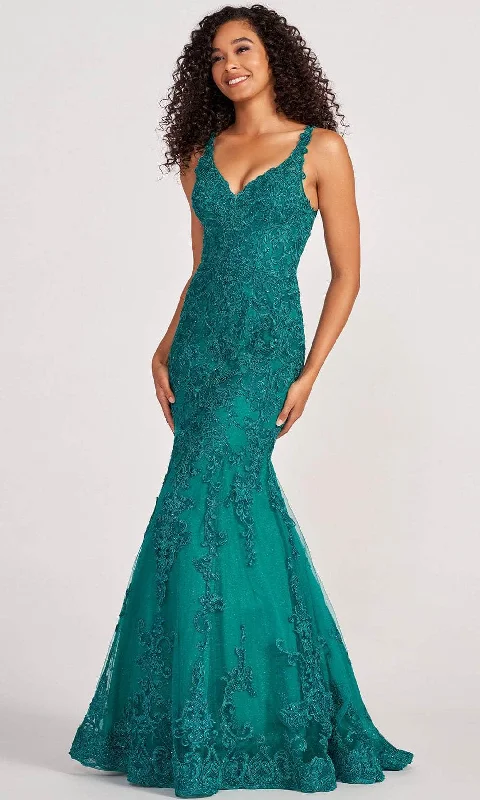 flutter sleeve prom dressesColette By Daphne CL2036 - Lace Mermaid Prom dress