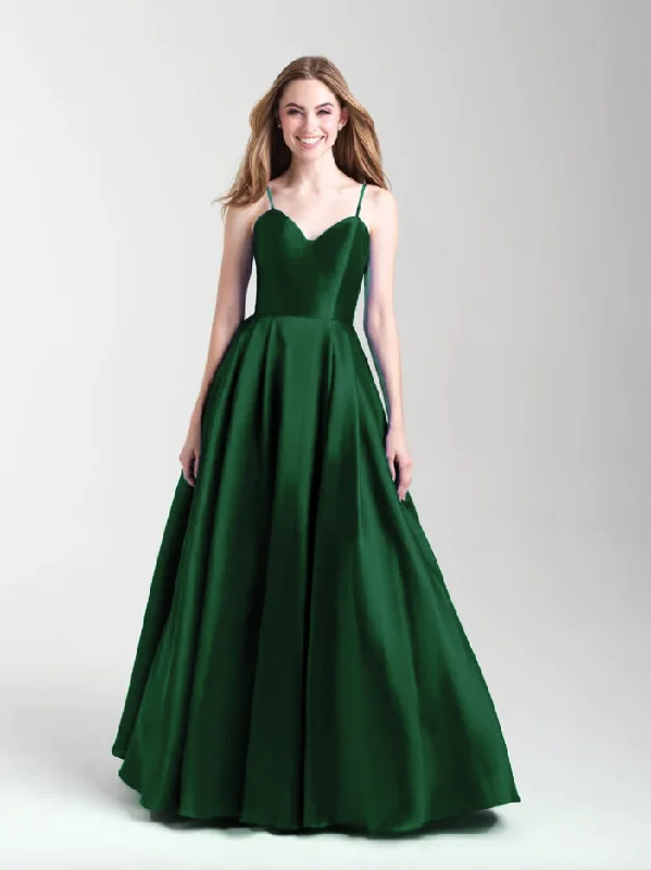 Formal Dress for Cultural Festivals12 - ssb green satin ball gown