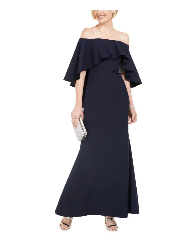 Formal Dress Trends 2023Womens Capelet Off The Shoulder Formal Dress