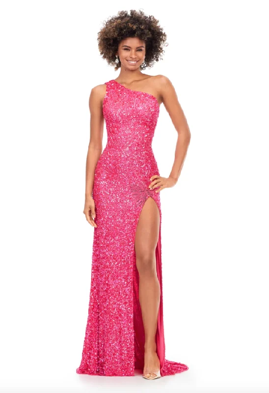 Formal Dress for Garden Party Themes16 - ssb pink one shoulder sequin gown