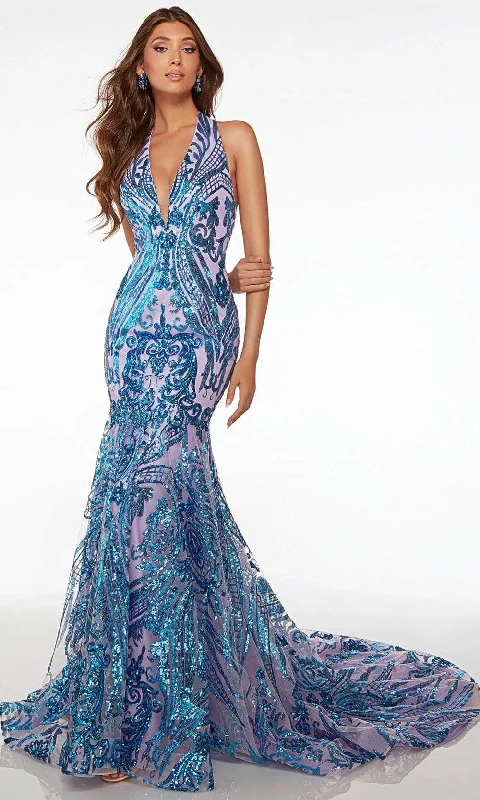 illusion sleeve prom dressesAlyce Paris 61630 - Open Back Sleeveless Prom Gown