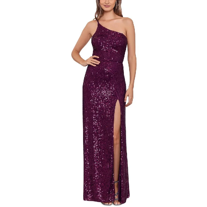 Formal Dress for Theme Park Events7 - blondie nites purple sequin one shoulder gown