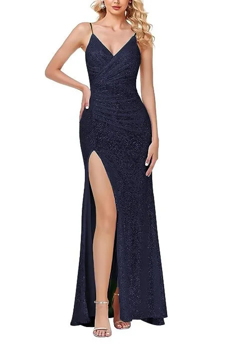 Formal Dress for Science Awards12 - ssb navy ruched sequin gown