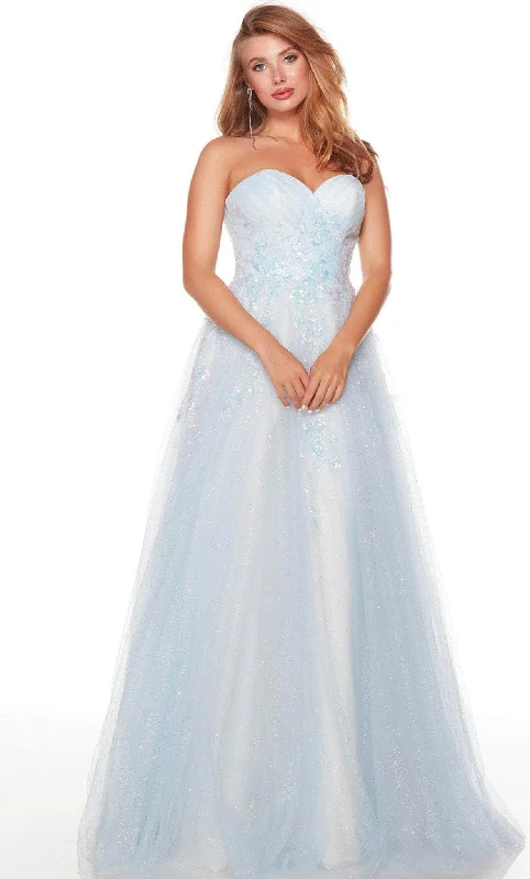 short prom dressesAlyce Paris 61292 - Sweetheart Glitter Tulle Prom Gown