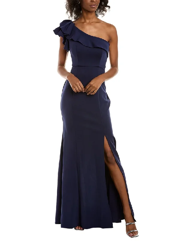 Formal Dress for Charity BallsRene Ruiz Ruffle Fit-And-Flair Gown