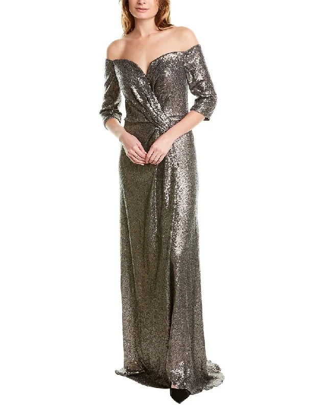 Formal Dress for Resort EventsRene Ruiz Off-The-Shoulder Sequin Gown