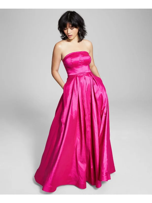 Formal Dress for Corporate Awards3 - b darlin pink strapless taffeta ball gown