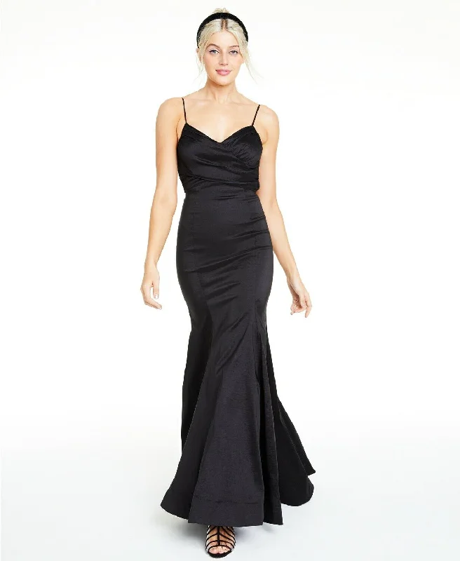 Formal Dress for Costume Balls9 - b darlin black bow back trumpet gown