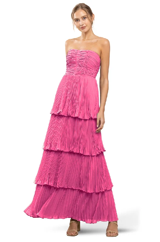 Formal Dress for Horse Races14 - ssb hot pink tiered chiffon gown