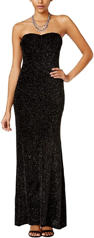 Formal Dress for Hotel Galas1 - jump strapless black glitter gown