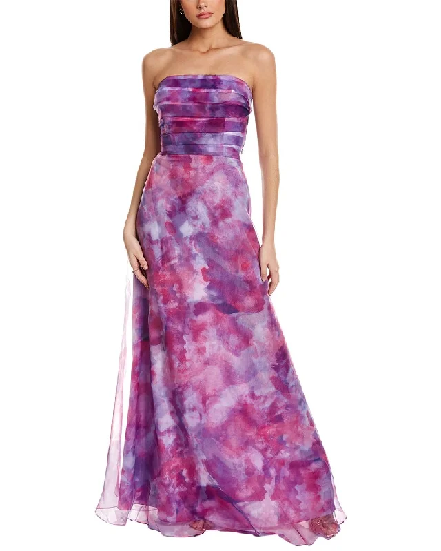 Formal Dress for Semi-Formal EventsRene Ruiz Floral Organza Strapless A-Line Gown