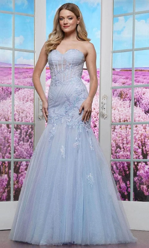 prom dresses for winterColors Dress 3529 - Embroidered Mermaid Prom Dress