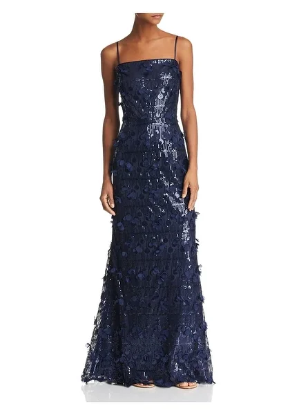 Formal Dress for Cruise Ship Events6 - eliza j strapless navy floral applique gown